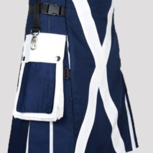 Men's Scottish Fireman Kilt Games Firefighter Utility Kilt For Men With Reflecti