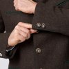 Men's traditional jacket Jacket Stachus brown for Oktoberfest or folk festival.