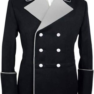 Military Army WWII German Elite Black Wool General Leader Formal Dress Jacket