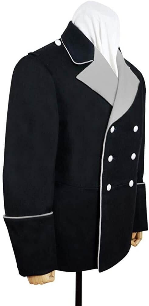 Military Army WWII German Elite Black Wool General Leader Formal Dress Jacket