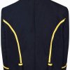 US Civil war Union Navy Blue Cavalry Mounted Wool Shell Jacket with Yellow Trim