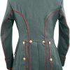 WWI German Empire Uhlan red pipped Officer Flied Grey Tunic Jacket High Quality