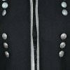 100% Wool New Scottish Black Military Piper Drummer Doublet Tunic Jacket