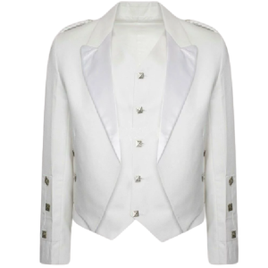 White Prince Charlie Jacket & Waistcoat