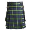Gordon tartan utility kilt heavy 16oz with leather strap