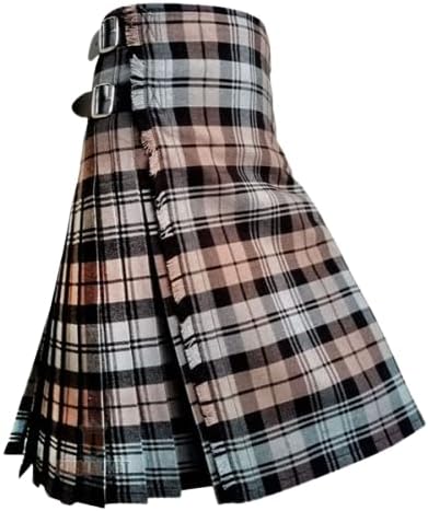 Men’s Black Watch Weathered Tartan Kilt Active Wedding Kilt Steampunk-Scottish Fashion Modern Highlander Kilt