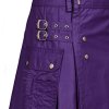 Men’s Purple Utility Kilt Made in 100% Cotton