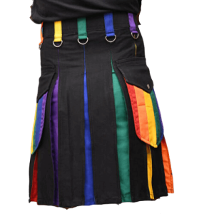 New Buy Hybrid Scottish LGB Gay Pride kilt Modern kilt men Utility kilt