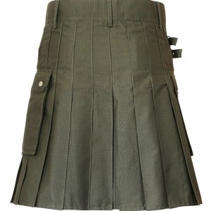 New Scottish Men Tactical Utility Kilts Dark Green