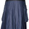 New Stylish Blue Cotton Utility Kilt