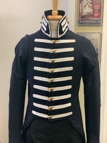 Pre-Civil War, M-1832 style Militia Legio Tailcoat, Navy Blue Tunic Wool Coat