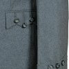 100% Wool Light Grey Argyll Kilt Jacket & Waistcoat/Vest Scottish Wedding Jacket - Image 3