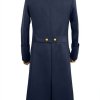 WW2 Army German M32 Navy Blue Wool General Greatcoat Repro Army Trench Coat