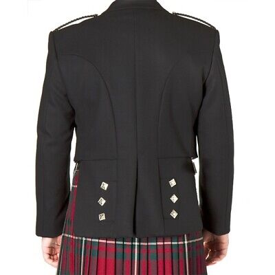 Scottish Prince Wool Charlie Kilt Jacket with Waistcoat/Vest