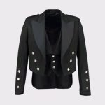 Men Prince Charlie Jacket with Waistcoat/Vest Set Wool 100%