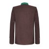 Brown German Bavarian Jacket Austrian Traditional Tyrol Loden Blazer Wool Jacket