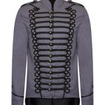 Men’s Gothic Tailcoat Parade Jacket Marching Band Drummer Costume