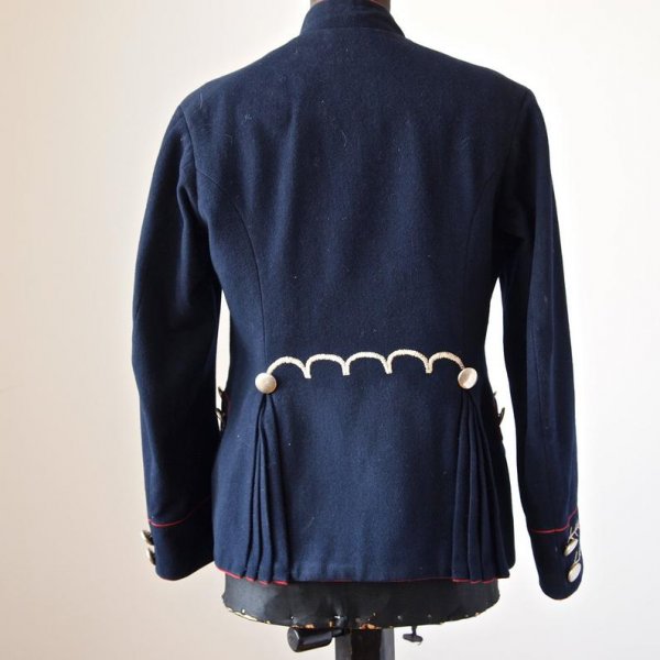Men’s Sokol Costume Embroidered Military Jacket Navy Blue and Golden Buttons2