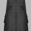 New Great Scottish Gothic Cotton Utility Kilt For Men