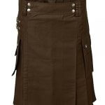 Scottish Fashion For Men Brown Utility Kilts