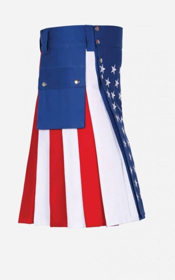 US American Flag Hybrid Utility Kilt Modern Design1