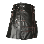 Unique Style Black Leather Kilt For Men