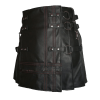 Unique Style Black Leather Kilt For Men