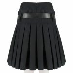 Women Scottish Luxurious Black Box Pleated Kilt Skirt