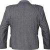 Tweed Crail Highland Kilt Jacket and Waistcoat Grey Scottish Wedding Dress