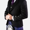 Black Argyll Jacket & Vest Waistcoat 100% Wool Kilt Jacket for Wedding - Image 3