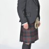 Dark Grey Arrochar Tweed Crail Kilt Jacket & Vest Scotland