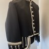 Doublat Tunic Miltary piper & Drummer Jacket wool Black & Silver.