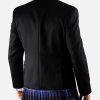 Black Argyll Jacket & Vest Waistcoat 100% Wool Kilt Jacket