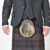 Dark Grey Arrochar Tweed Crail Kilt Jacket & Vest Scotland