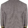 Civil War CS Officer's Grey with Black 4 Braid Double Breast Shell Jacket