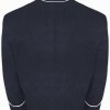 Civil War Men's Navy Blue Wool Shell jacket With Piping Trim