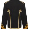 MEN'S ADAM LUXE MILITARY DRUMMER BLACK PARADE JACKET