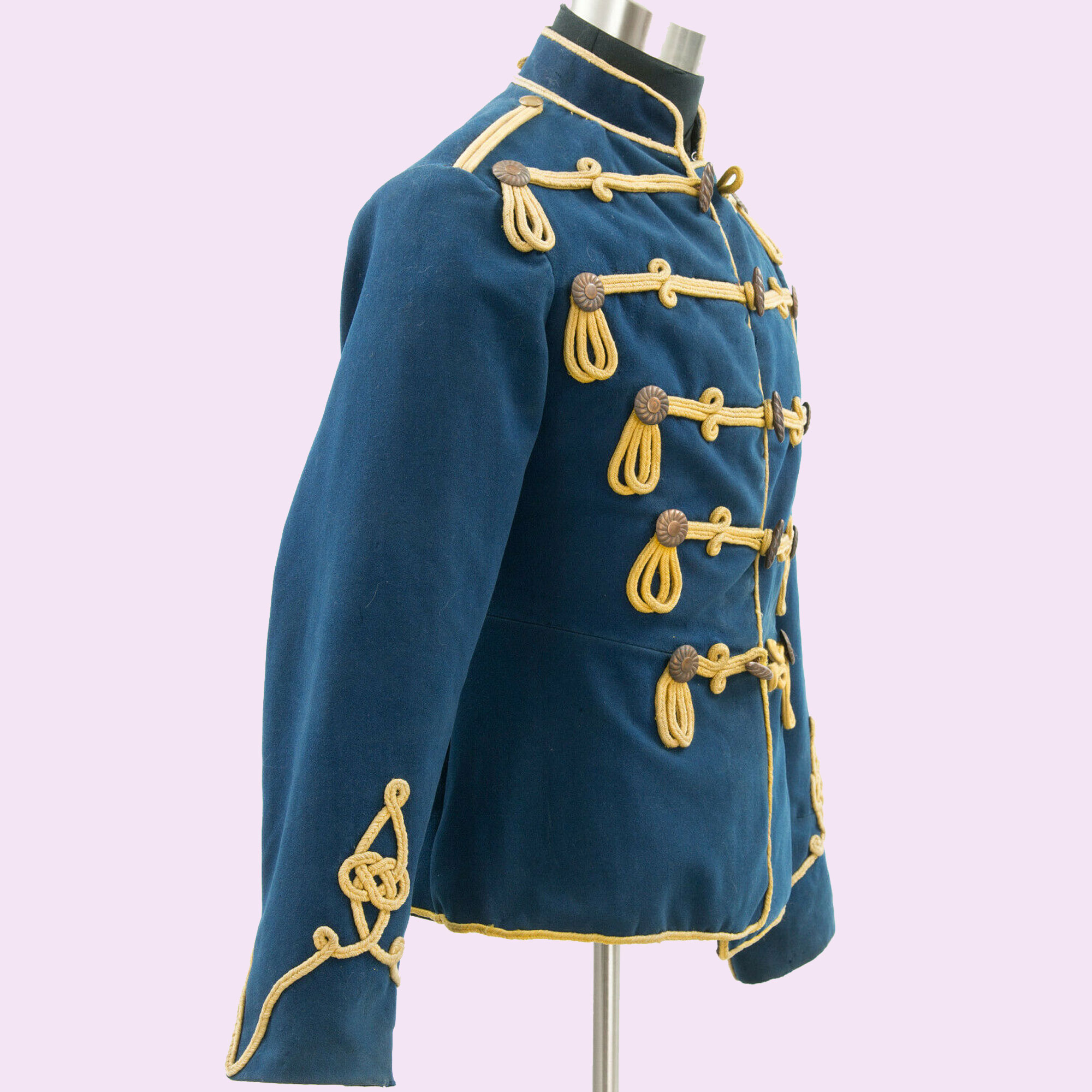 Men Blue Imperial Prussian hussar tunic jacket11