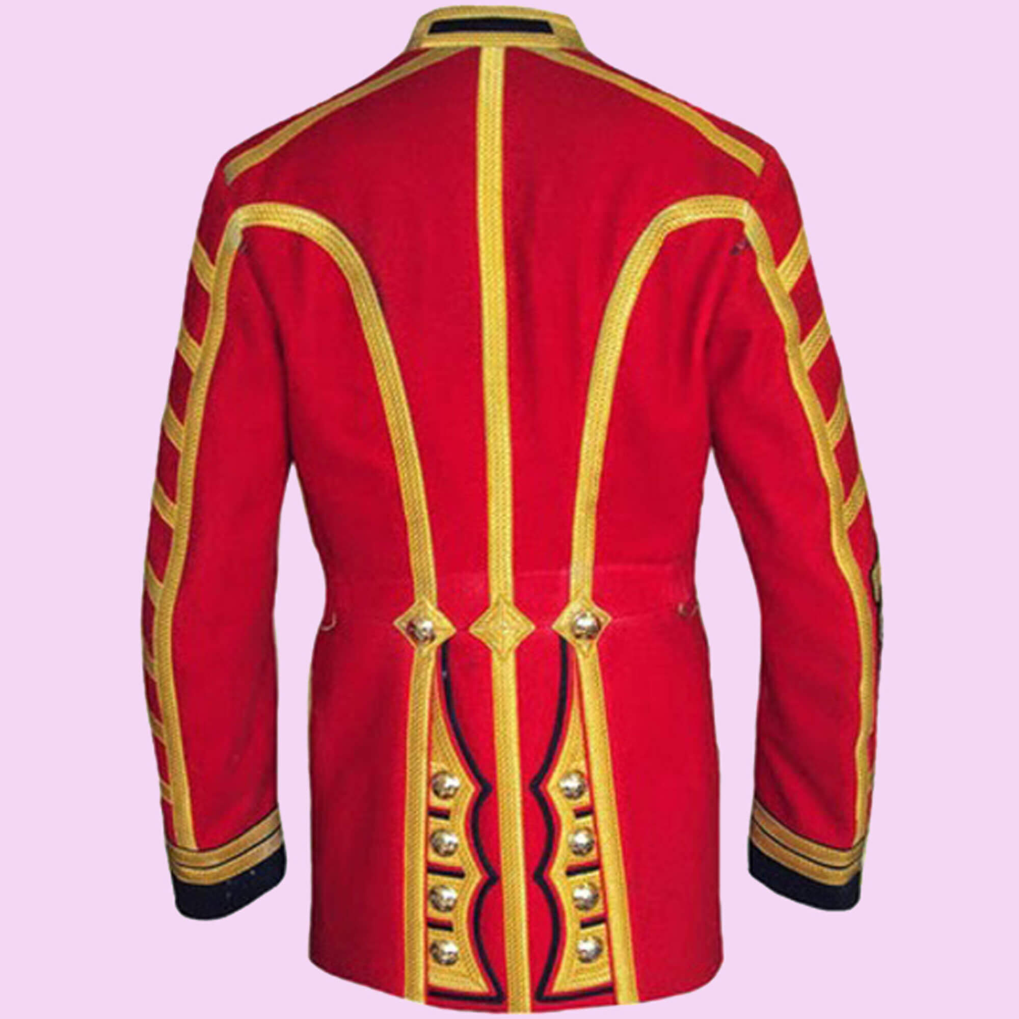 Men's Grenadier Guards Drum Military Jacket,Men fashion braided jacket