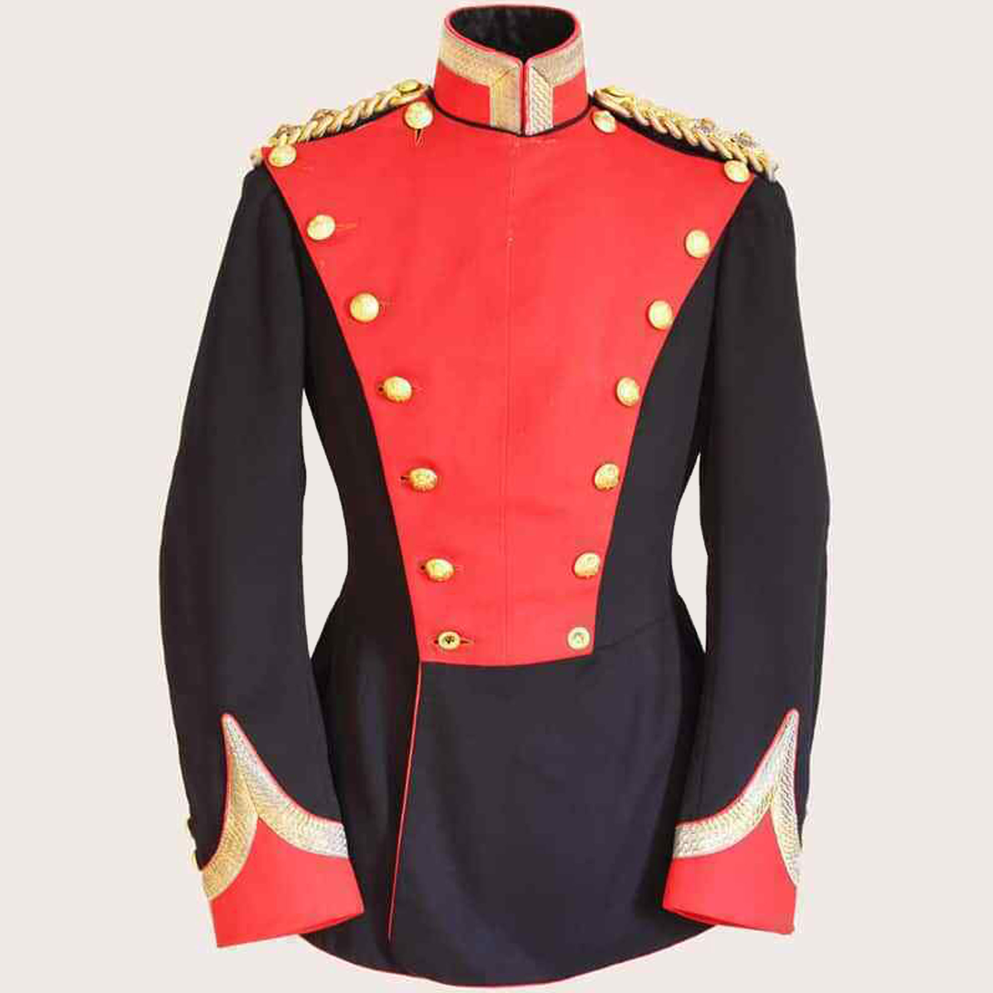 New Black 9th Lancers Full Dress Tunic Uniform Jacket