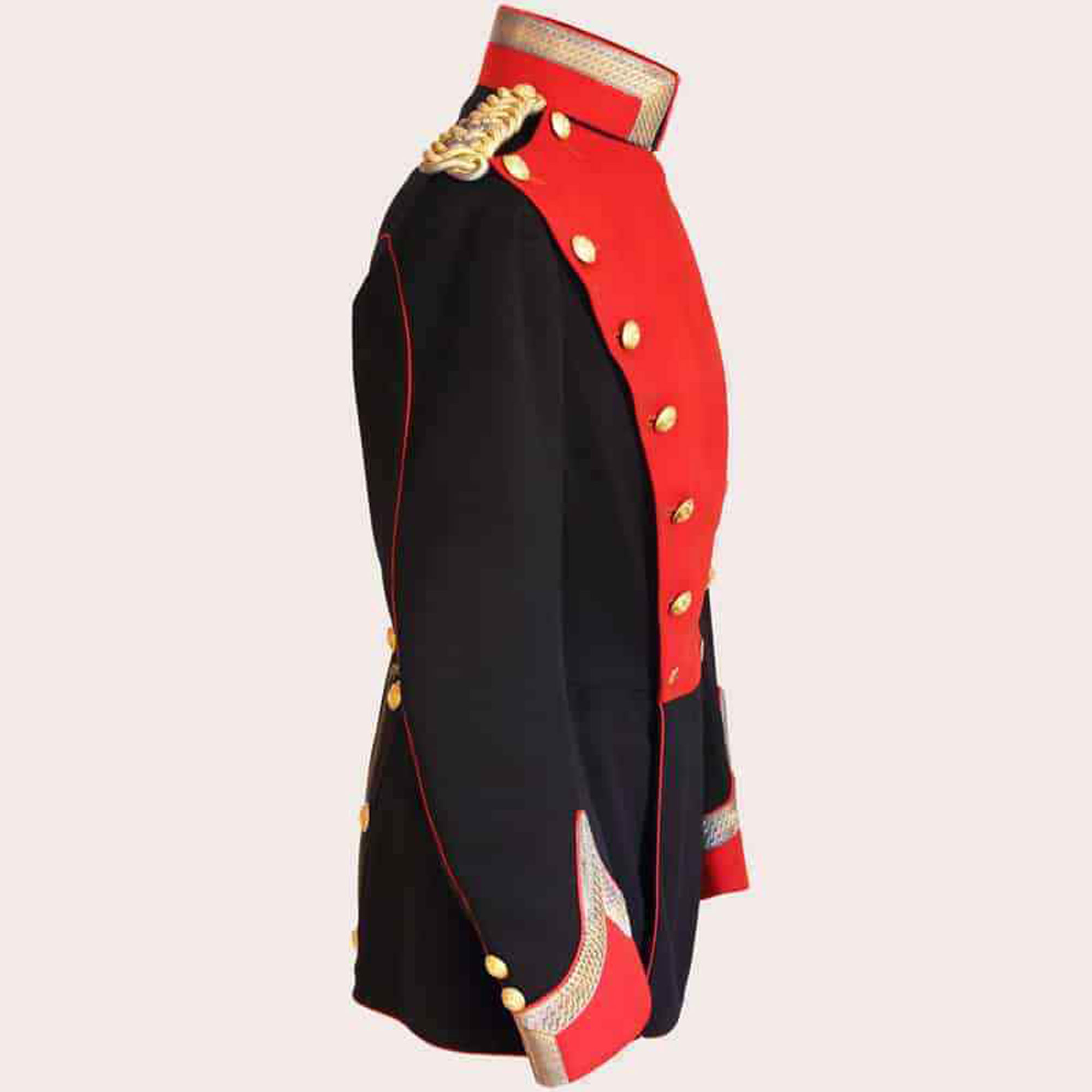 New Black 9th Lancers Full Dress Tunic Uniform Jacket1