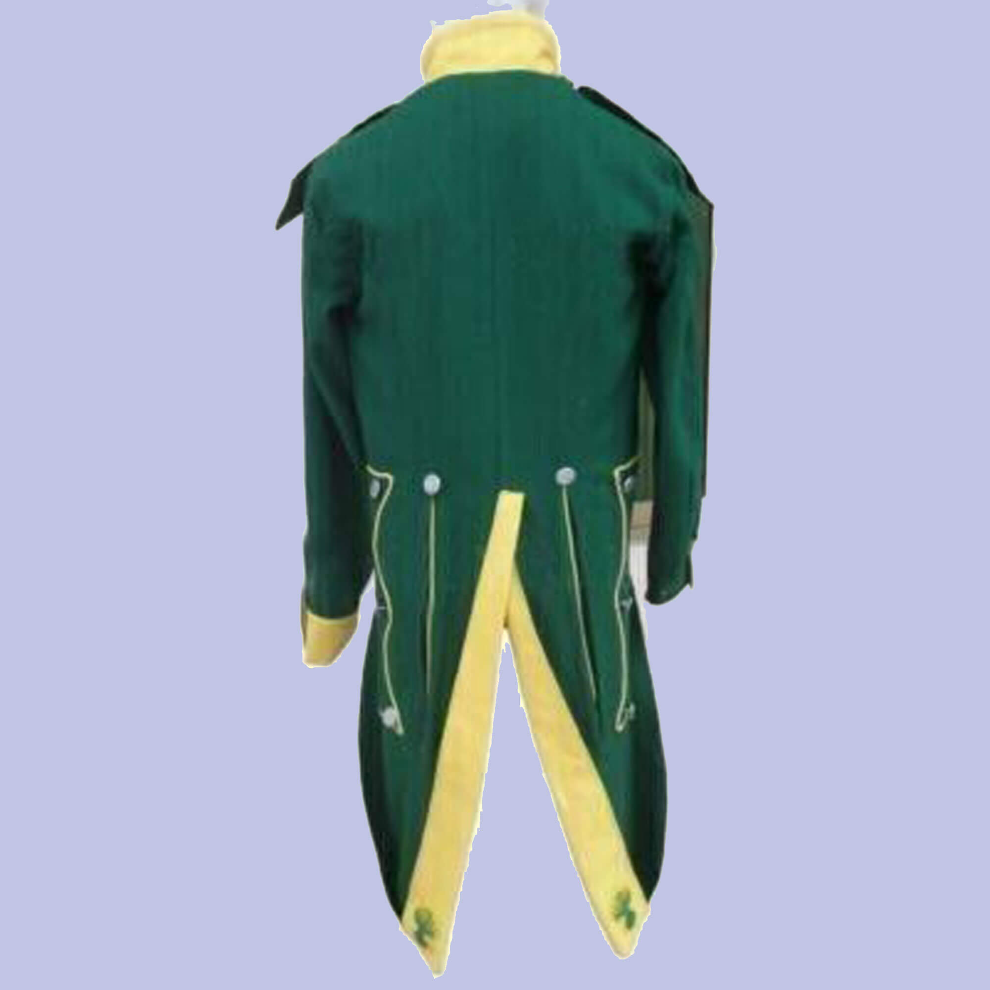 New Dragon French Civil War Jacket Napoleonic Reproduction Men Habit Green Wool