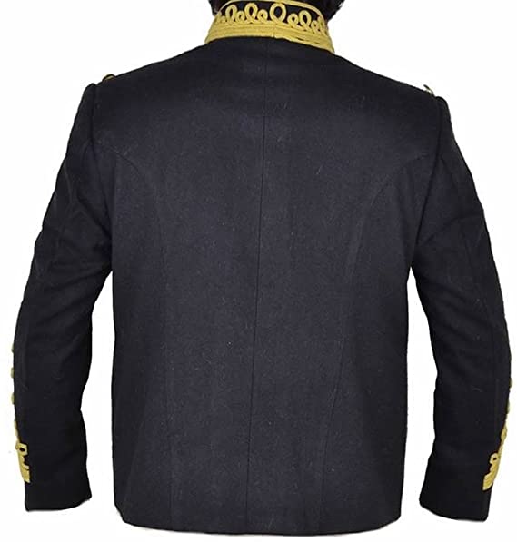 New Napoleonic Hussar Uk36R Uniform Miltary Style Tunic Pelisse Jimmi Hendrix Jacket