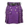 PURPLE MINI UTILITY KILT FOR WOMEN