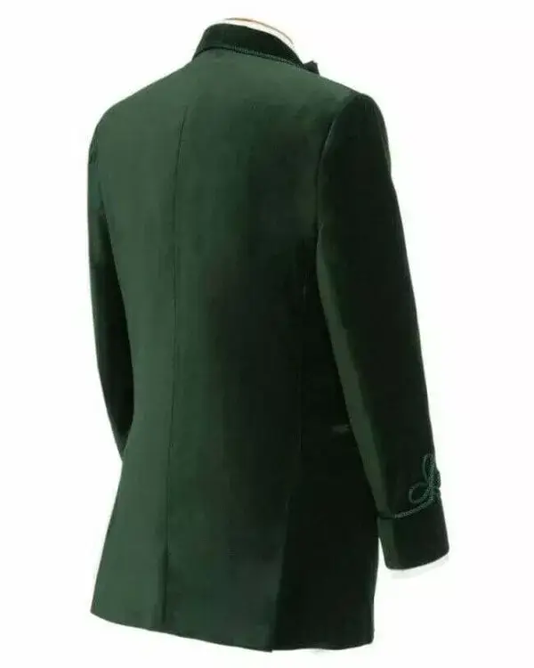 Green Velvet Jacket Smoking Jacket Vintage Smoking Jacket Men's Evening Jacket