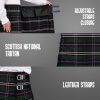 Kilt for Men I Scottish Tartan Kilt Polyviscose 8 Yard Traditional Men's Kilt