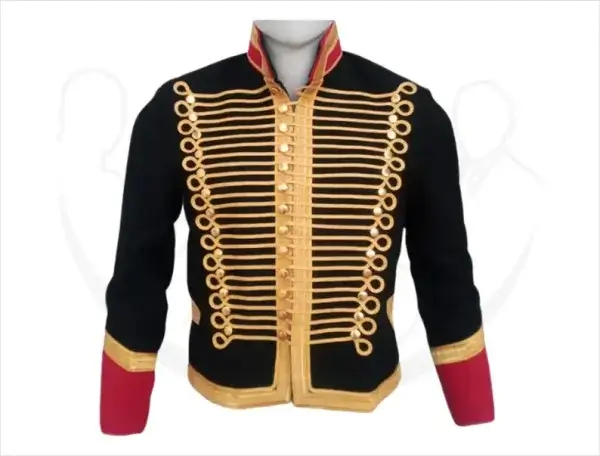 Pelisse Women Black Military Officer Hussar Jacket, Black Blazer Wool Pelisse Jacket, Handmade Pelisse Hendrix Jacket, Custom Gifts