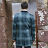 Men's Mid-Thigh Length Tartan Jacket
