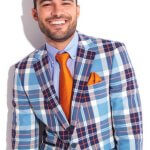 Men's Tartan Suit Jacket