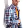 Men's Tartan Suit Jacket - Image 2